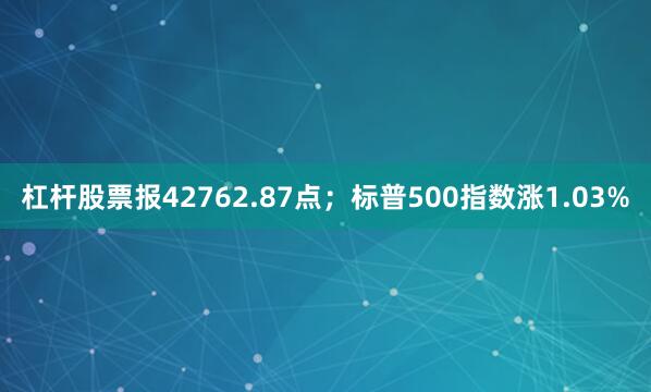 杠杆股票报42762.87点；标普500指数涨1.03%