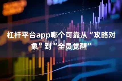 杠杆平台app哪个可靠从“攻略对象”到“全员觉醒”
