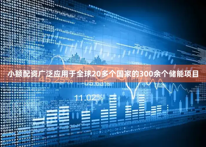 小额配资广泛应用于全球20多个国家的300余个储能项目